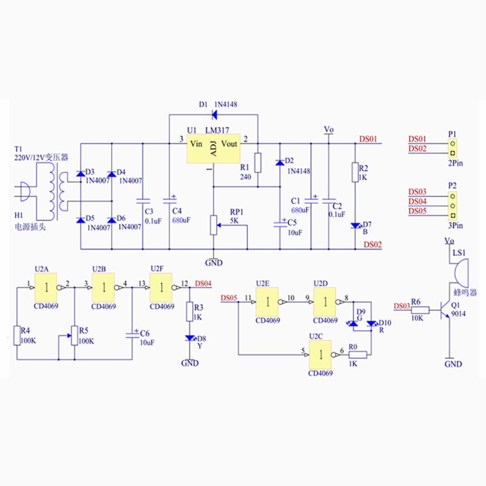 Diy Home Electronics Lab - Kit de Regulador de Voltaje Ajustable
