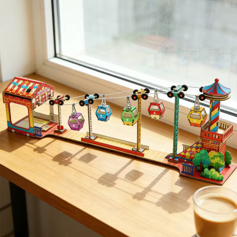 Diy Electronics Kids - Modelo de teleférico turístico, juguetes científicos