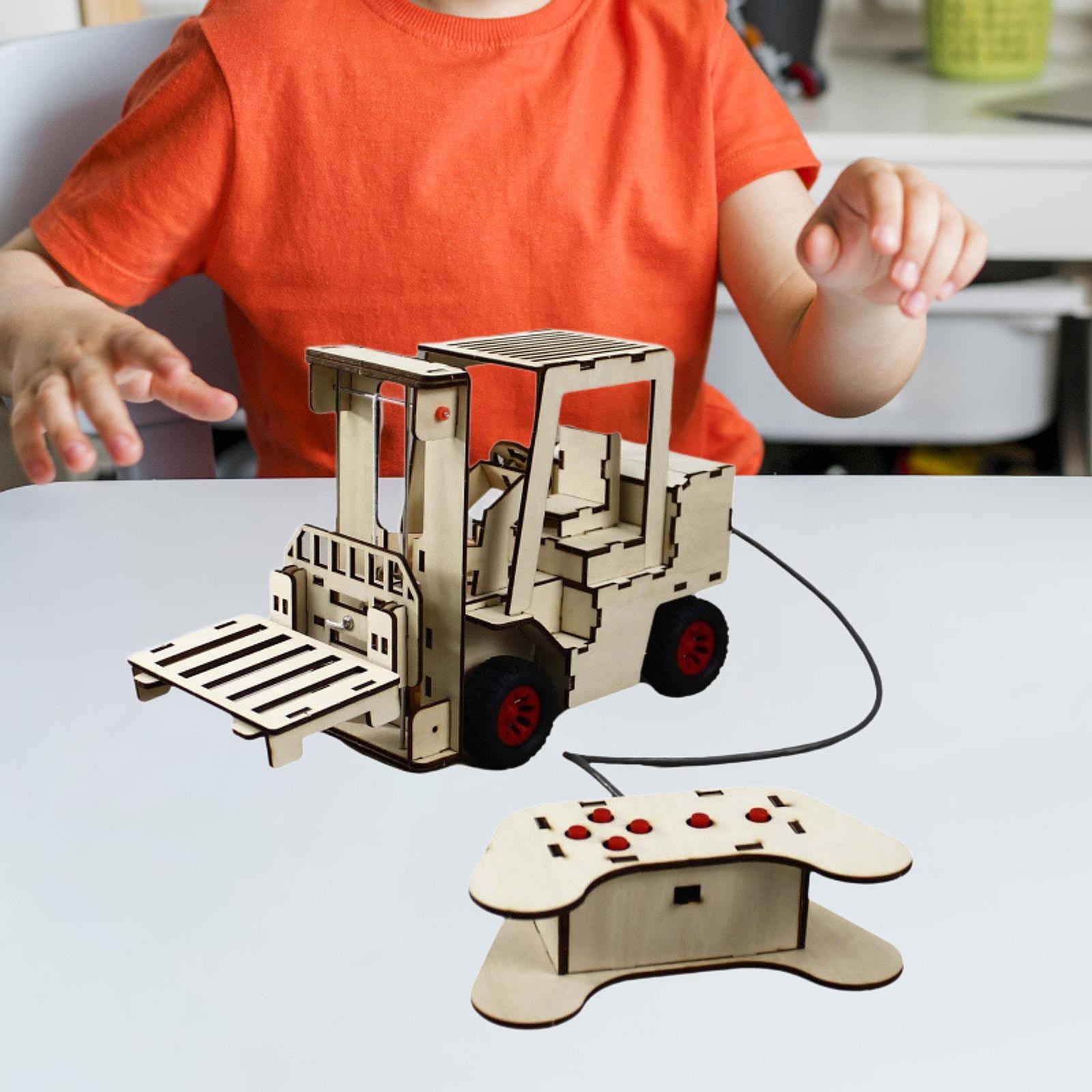 Diy Electronics Kids - Juguetes de construcción mecánica de madera,