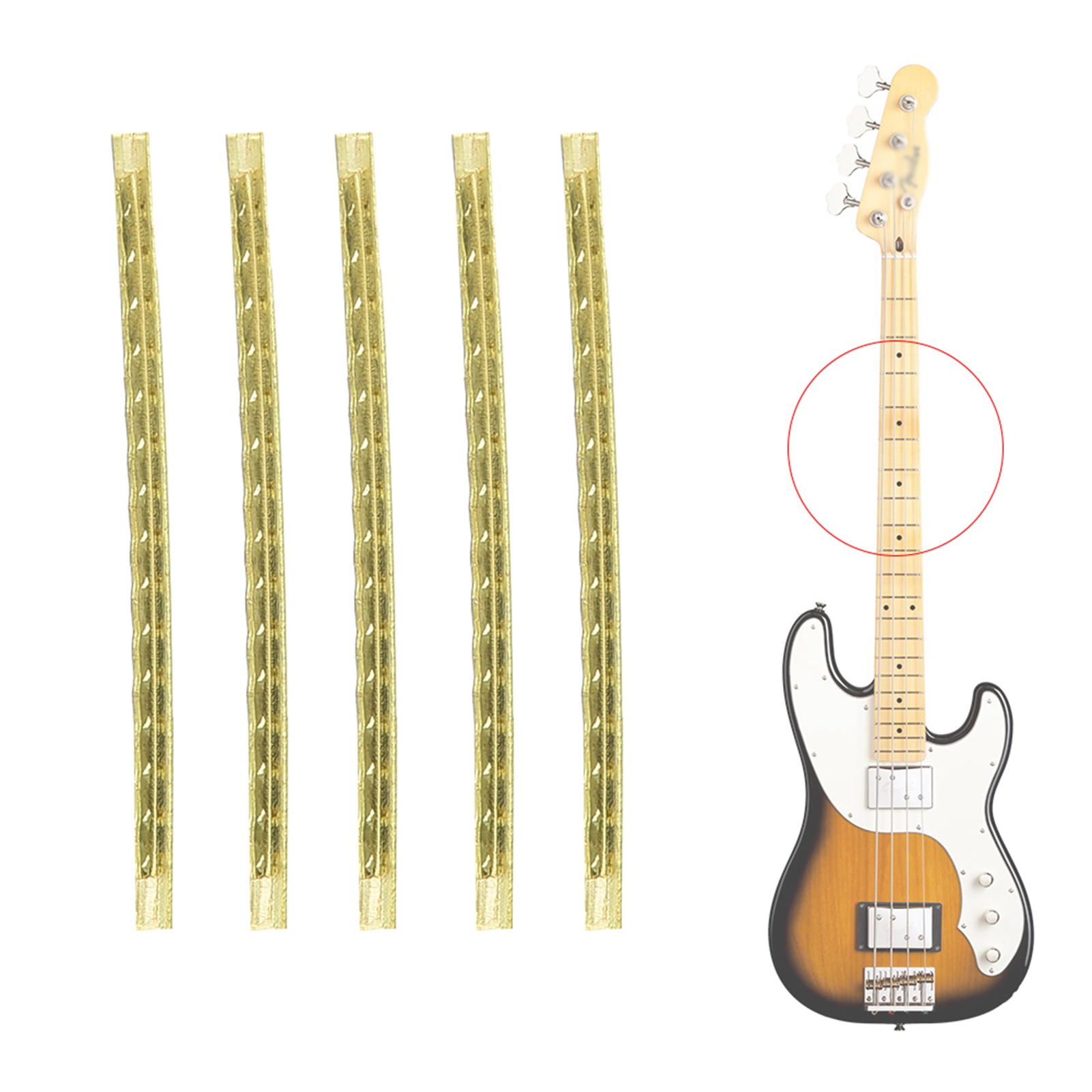 Diy Electric Guitar Electronics - Alambre de trastes de latón para