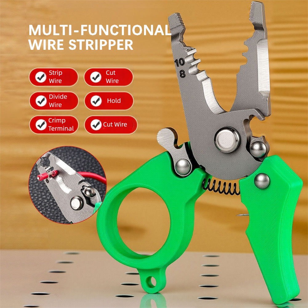 Wire Stripper Cutter - Mini pelador de cables multiherramienta 12