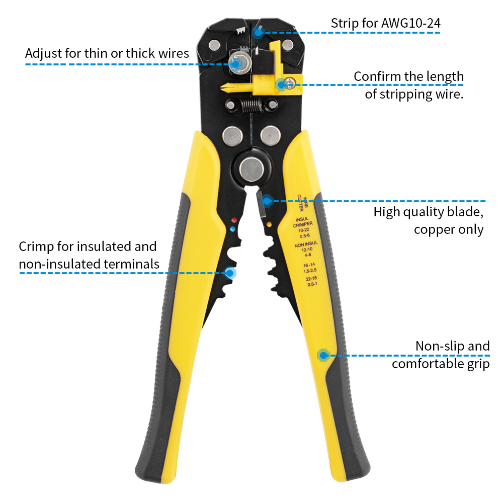 Herramienta Multifuncional par - Wire Stripper Cutter reseña y precio