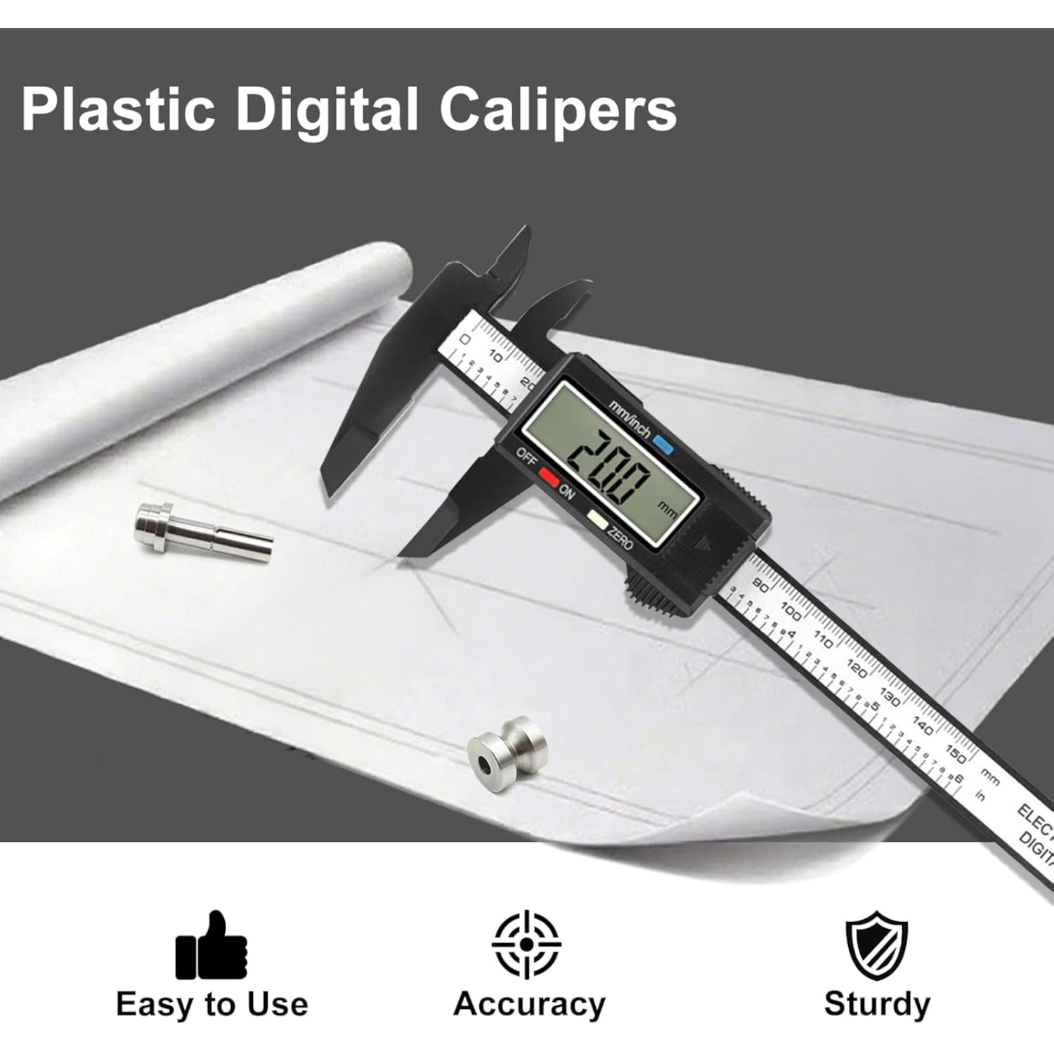 Calibrador digital: calibrador - Diy Home Electronics Lab reseña y precio