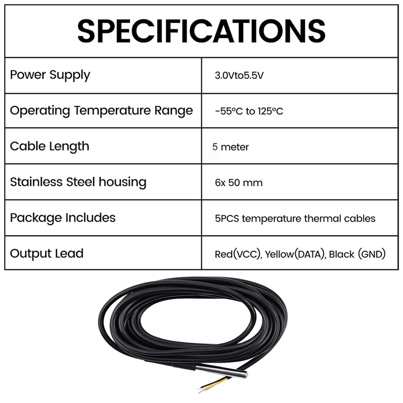AT21-Sensor de termostato Digi - Ds18B20 Temperature Sensor reseña y precio