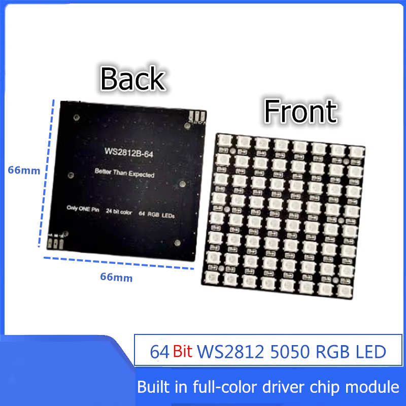 Módulo de Matriz LED RGB WS281 - Diy Electronics News reseña y precio