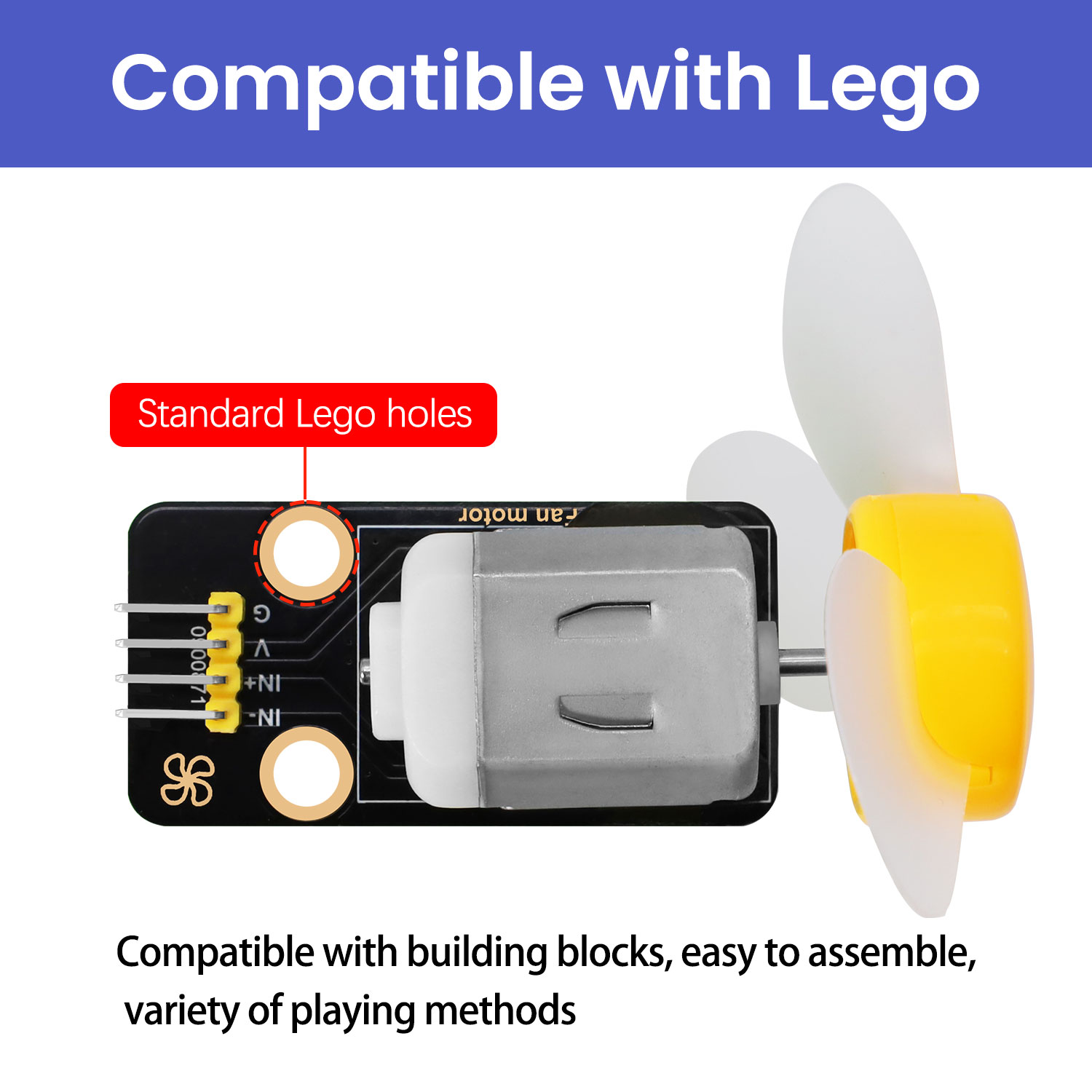 Módulo de ventilador de Motor  - Diy Lego Electronics reseña y precio