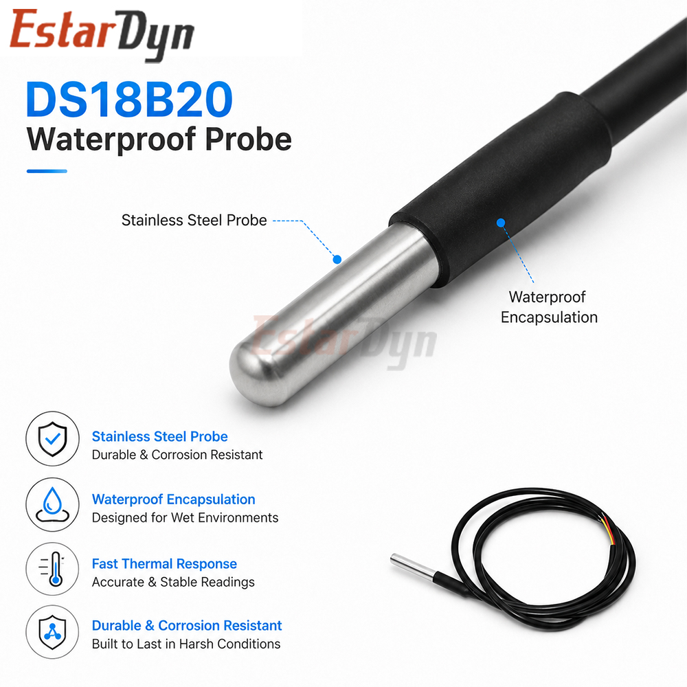 Sensor de Temperatura Digital  - Ds18B20 Temperature Sensor reseña y precio