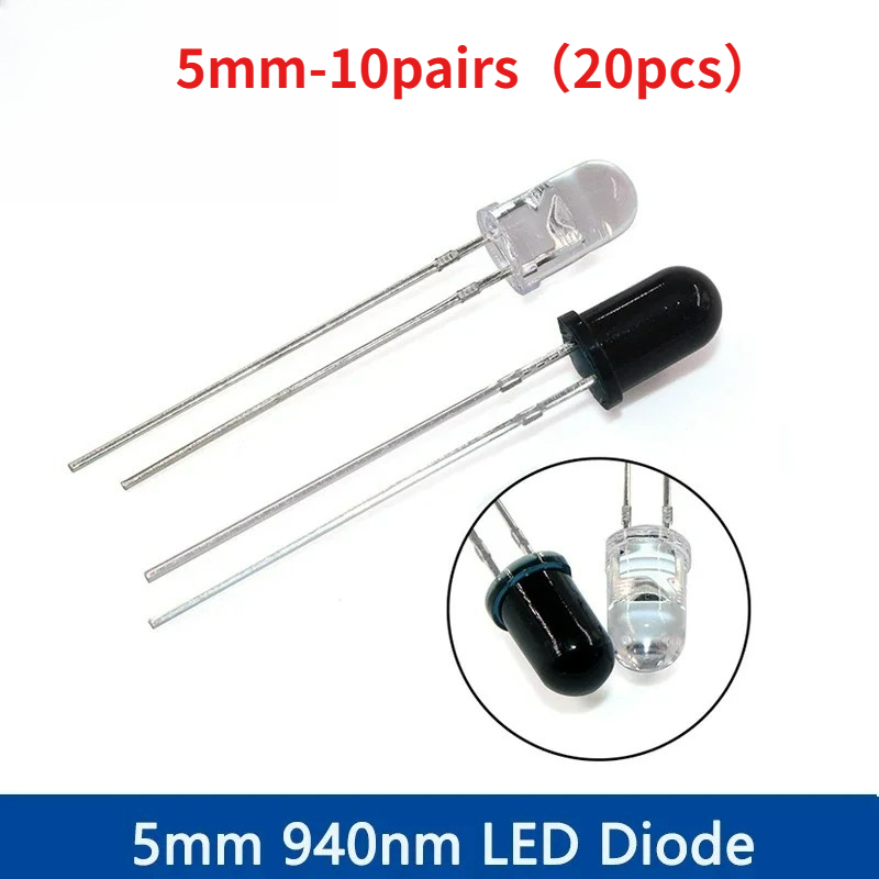 Kit de Diodos LED IR de 5 mm y - Diy Electronics India reseña y precio