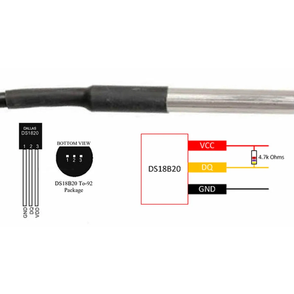 1 Uds DS18B20 sonda Sensor de  - Ds18B20 Temperature Sensor reseña y precio