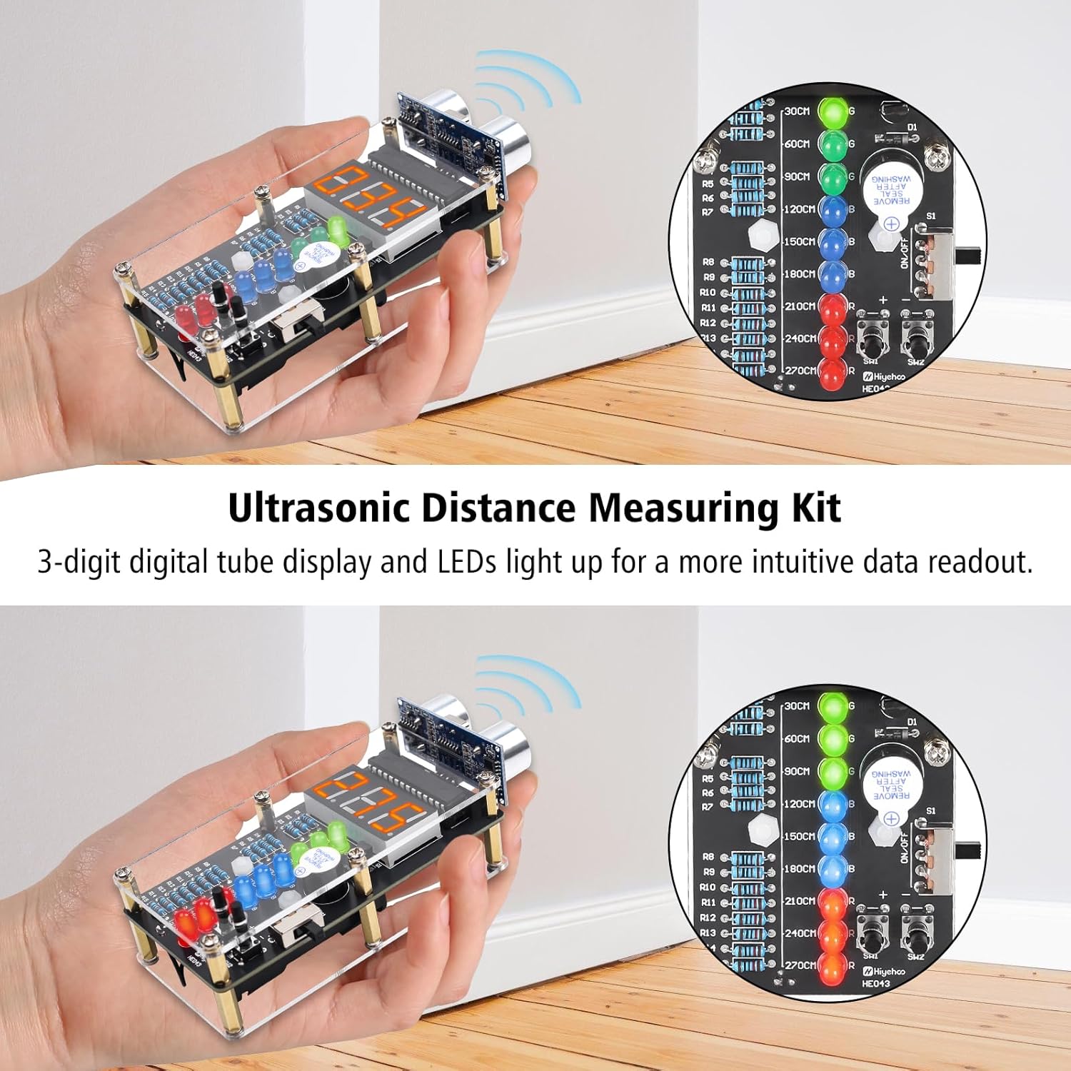 Kit de alarma de rango ultrasó - Diy Electronics News reseña y precio