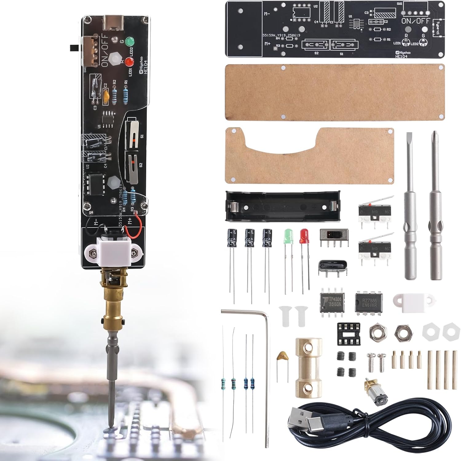 Destornillador eléctrico recar - Diy Home Electronics Lab reseña y precio