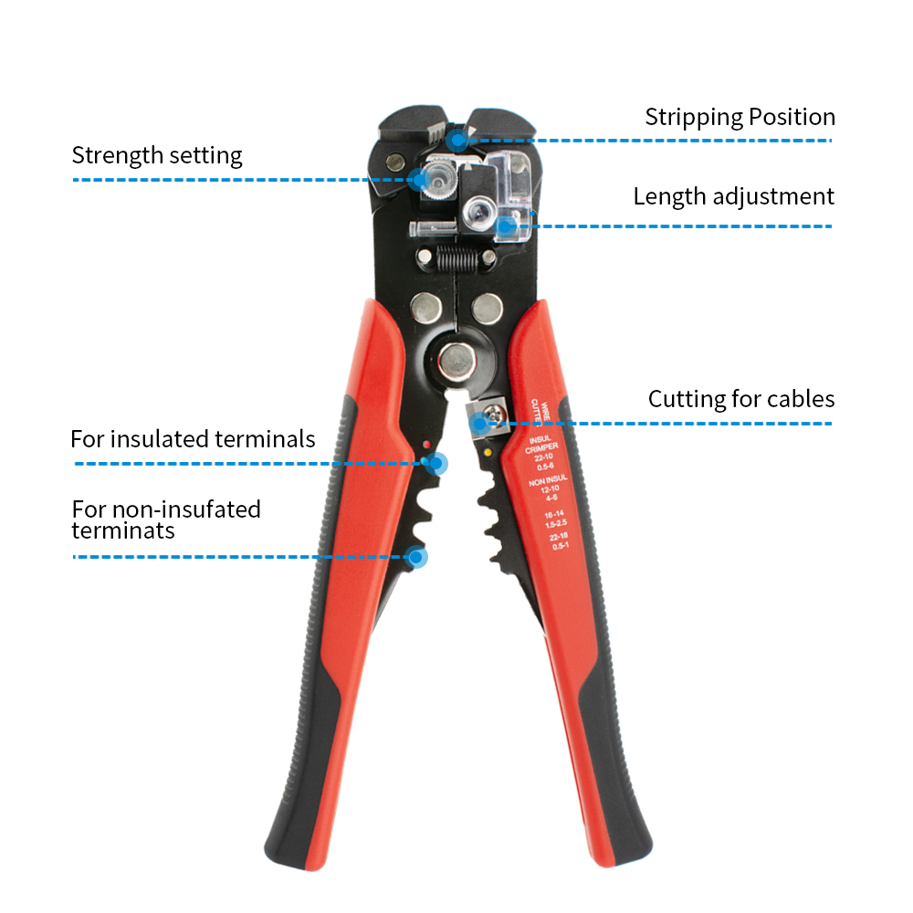 Alicates Profesionales Automát - Wire Stripper Cutter reseña y precio