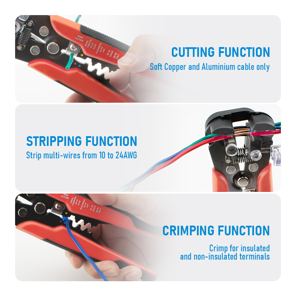Alicates Profesionales Automát - Wire Stripper Cutter reseña y precio