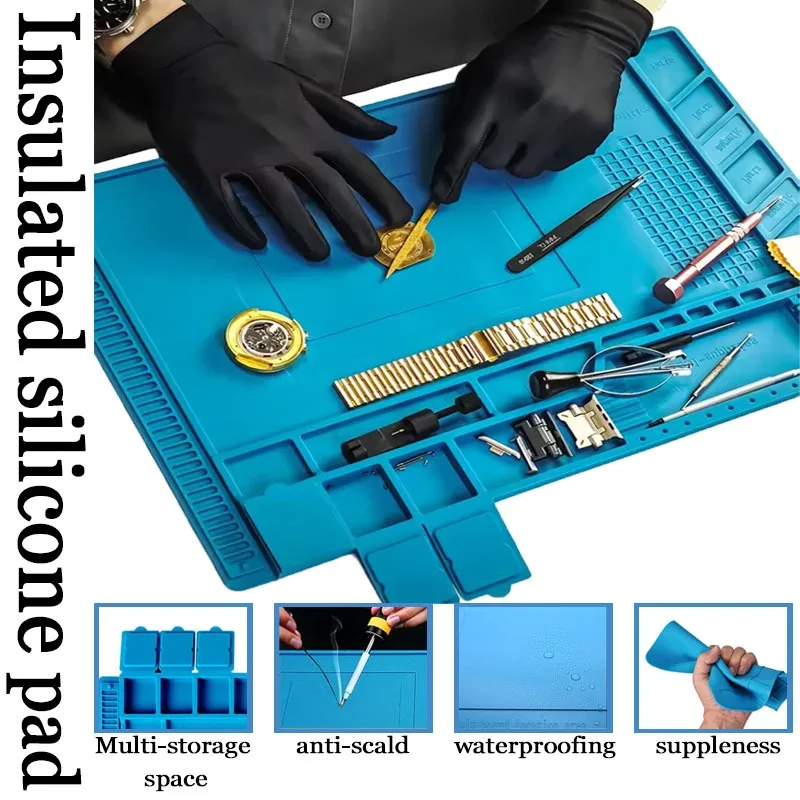 Estera de soldadura de silicon - Diy Electronics Workstation reseña y precio