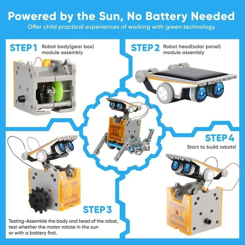 Kit de ciencia Robot con energ - Diy Electronics Kids reseña y precio
