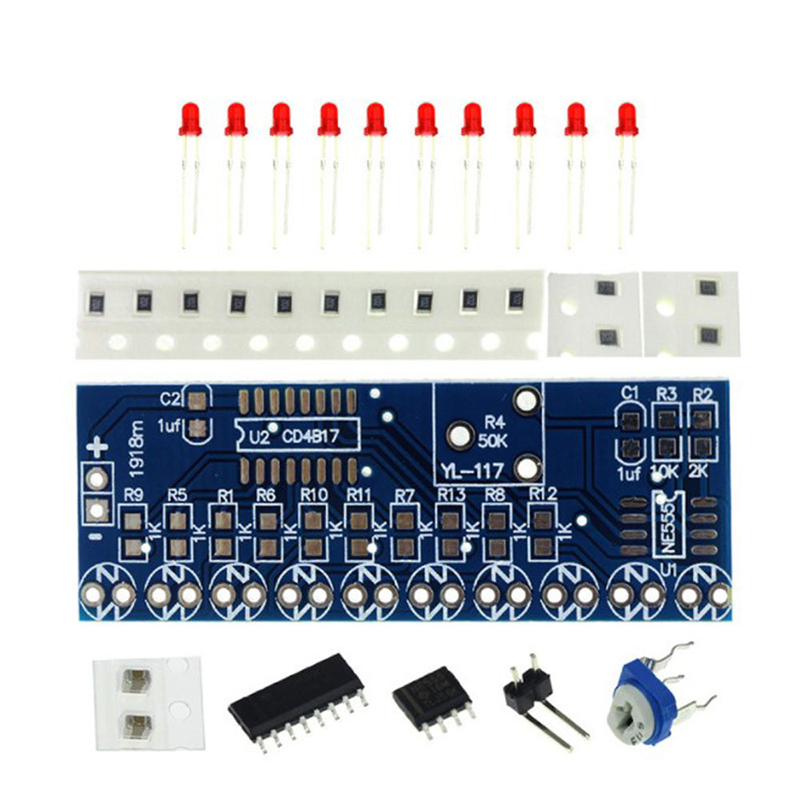 NE555+CD4017 Kit de bricolaje  - Diy Electronics News reseña y precio