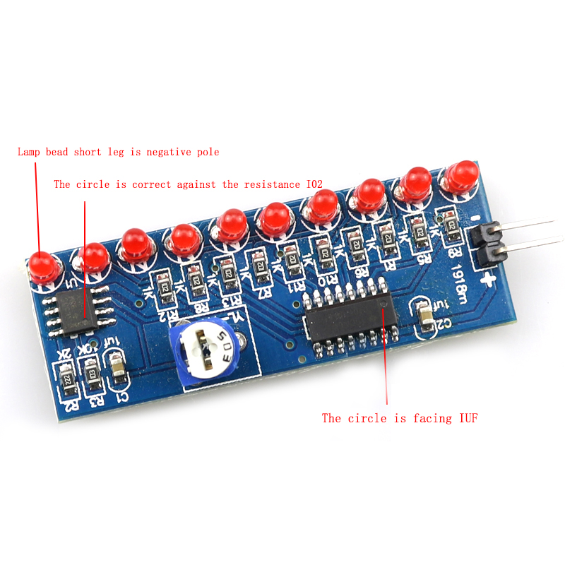 NE555+CD4017 Kit de bricolaje  - Diy Electronics News reseña y precio